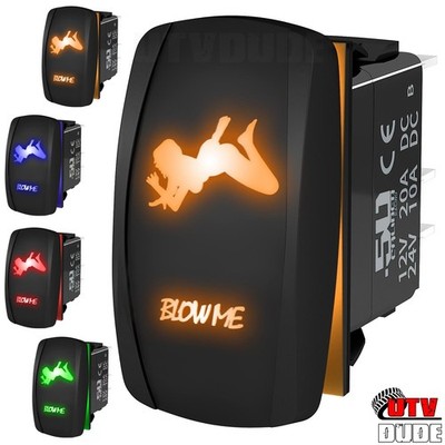 12V Rocker Switch ''BLOW ME'' Mudflap Girl UTV RZR PRO Teryx Maverick X3 YXZ1000R