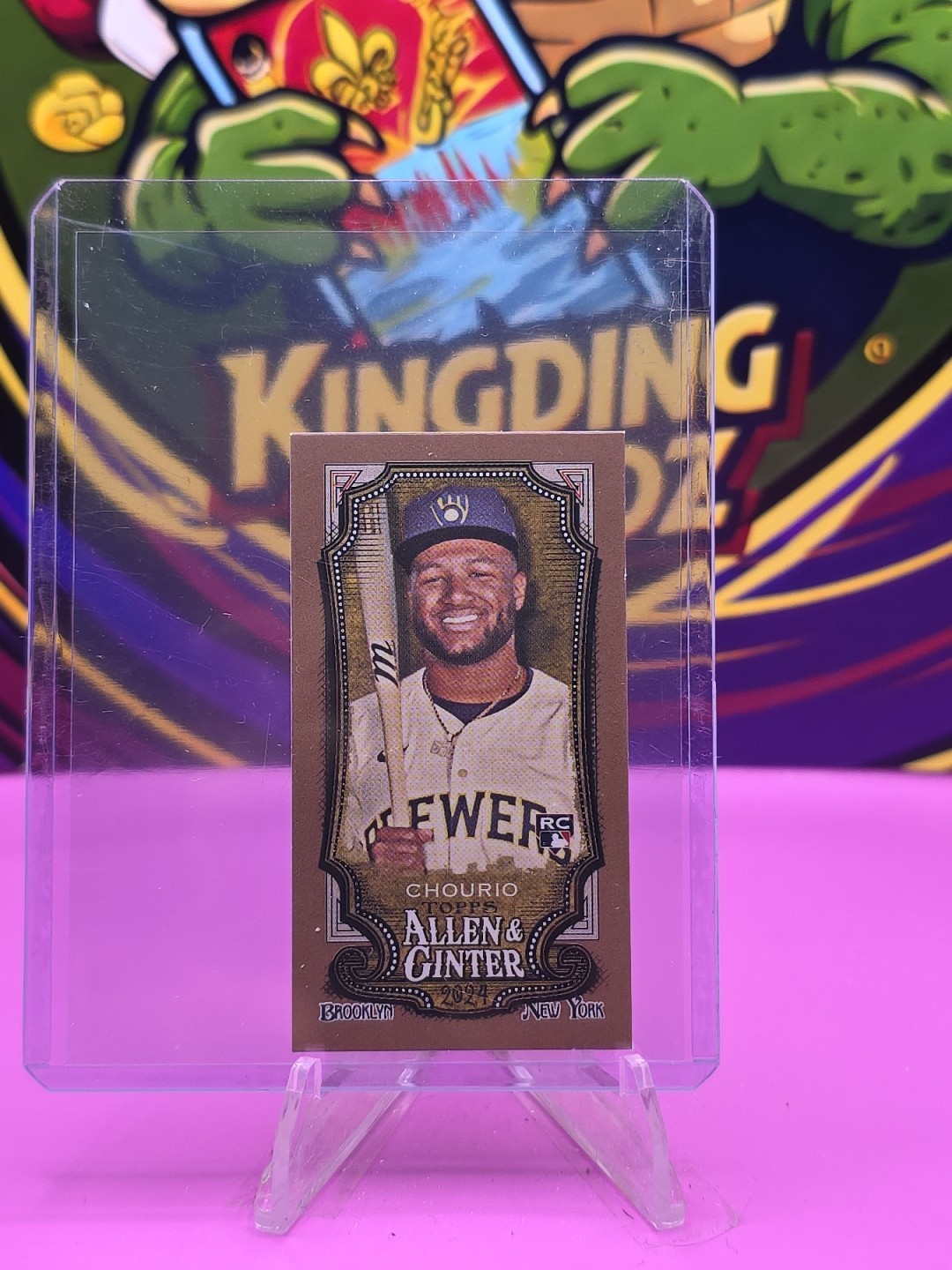 2024 Topps Allen & Ginter - Jackson Chourio #276 Mini Gold Border (RC)