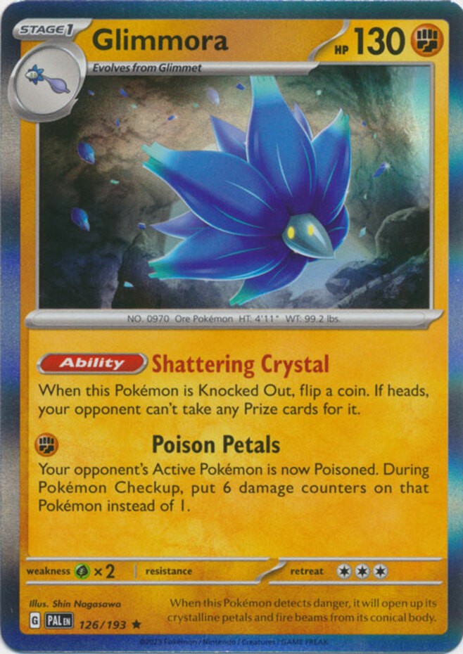 Glimmora - 126/193 - Holo Rare (Lp) Paldea Evolved - Fighting Pokémon