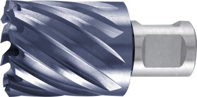 Kernbohrer Nenn-Ø 16 mm HSS TiAlN-beschichtet Schnitttiefe 30 mm Weldon RUKO