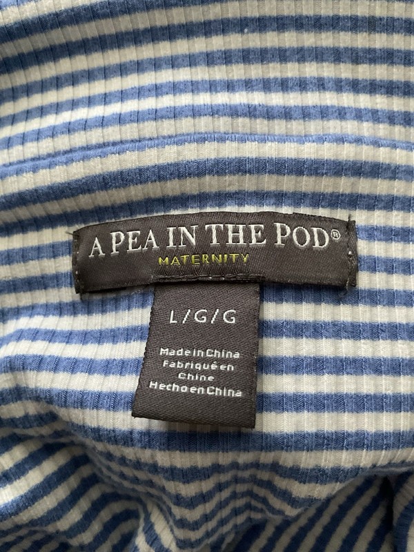 A Pea In The Pod Stripped Shirt Maternity Size Large