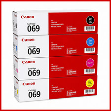 Genuine Canon 069 Toner Cartridges BLACK/CYAN/MAGENTA/YELLOW 4 PACK BRAND NEW