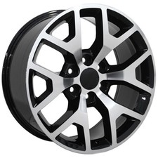 Black Wheel 20x9 Wmachined Face For 1995-2014 Chevy Tahoe - Owh1499 Black Wheel 20x9 Wmachined Face For 1995-2014 Chevy Tahoe - Owh1499