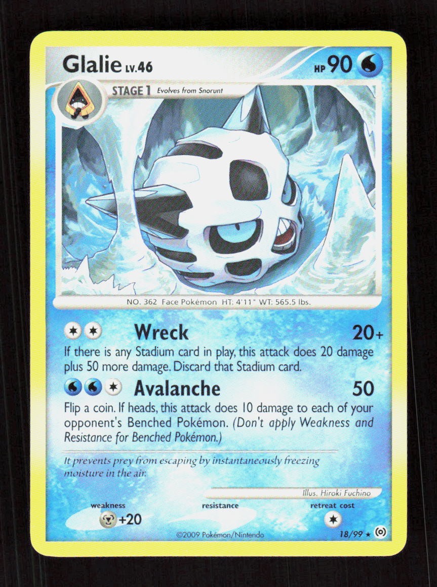 Glalie 18/99 Arceus Rare NM