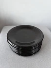 HLC Fiesta Fiestaware Black Salad Dessert Plate 7 1/4” Set Of 8 Lot