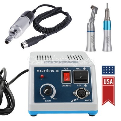 Dental Lab Marathon Electric Micromotor Contra Angle/Straight Handpiece Polisher
