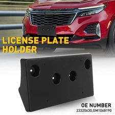 Front License Plate Mount Frame Holder Bumper Bracket for 2018-21 Chevy Equinox