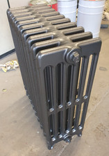 Cast Iron Radiators 24" HIGH 10 SECTION 6 COLUMN 4500 BTU FULLY RESTORED