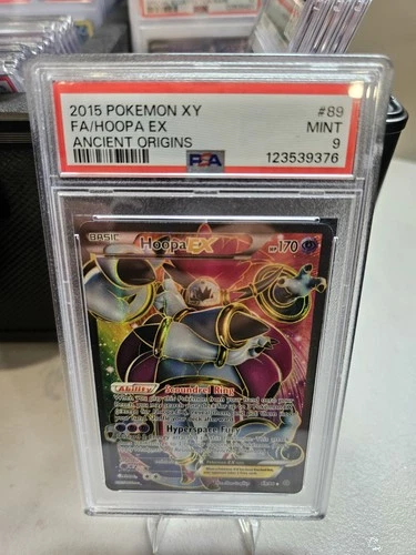 Pokémon 2015 XY Ancient Origins Hoopa EX Full Art 89/98 PSA 9