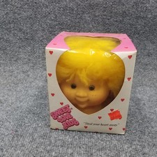 Vintage Sweet Love Kids Doll Head Blonde Hair New Old Stock 80s 90s