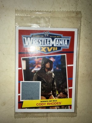 Cody Rhodes 2012 Topps Heritage WWE Wrestlemania XXVII Mat Relic factory sealed