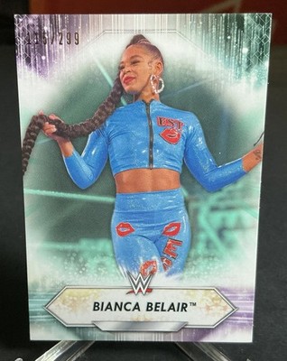 2021 Topps WWE Aqua # d /299 Bianca Belair #140