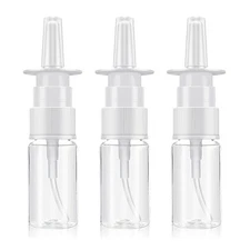 3 PCS Empty Nasal Spray Bottles Refillable Nose Spray Bottle Clear Rhinitis Care
