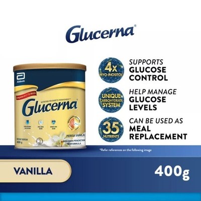 Glucerna Triple Care Diabetic Milk Powder Vanilla 400g