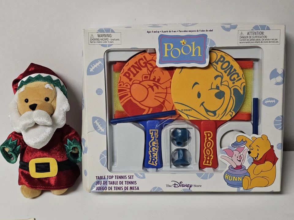 Ultra Rare Disney Winnie The Pooh & Tigger Mini-Table Tennis, VHS, Tsum Tsum, Et - Image 3 of 4