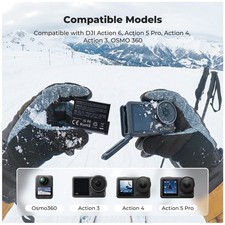 Action 6 Battery Charger Set for DJI Osmo 6 360 Cameras/-