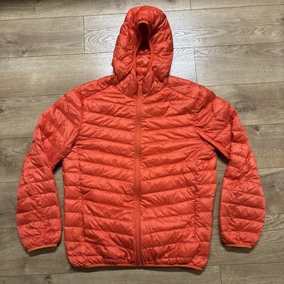 Uniqlo Ultra Light Down Jacket Womens Size XL Orange Outer Nylon
