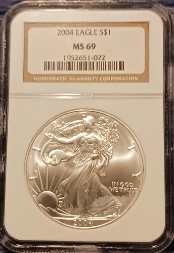 2004 American Silver Eagle NGC MS69!