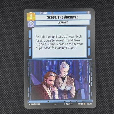 Scour the Archives 72/264 Common Secrets of Power Star Wars Unlimited NM