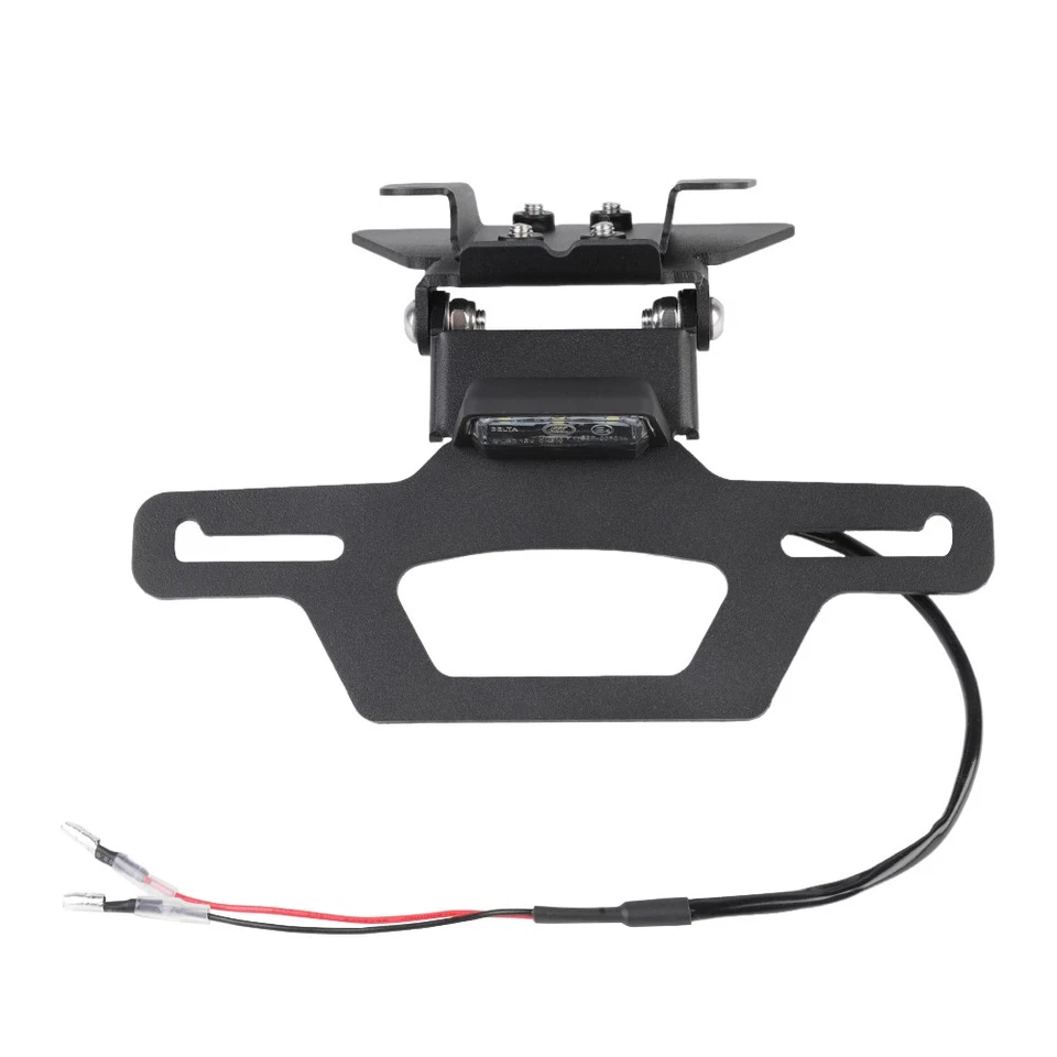 Soporte de matrícula ordenado cola trasera plegable para Yamaha MT-07 14-24 FZ-07 14-20 Foto 4 de 4