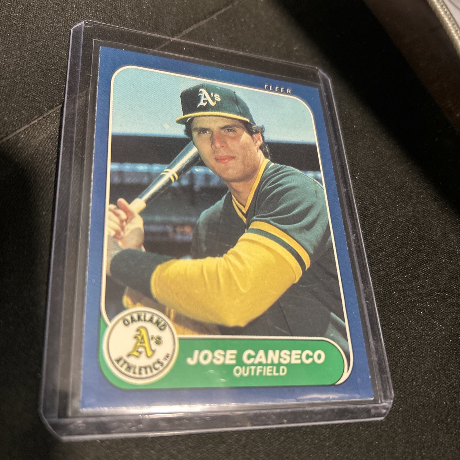 1986 Fleer Update Jose Canseco Rookie Card #U-20 OAKLAND A'S