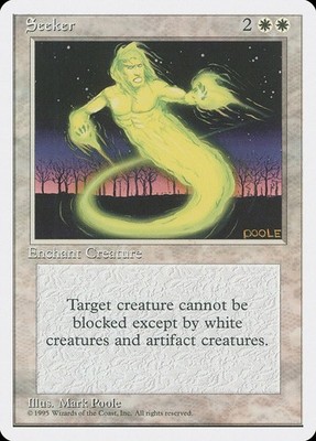 Seeker 49 4ED MTG Poole White Vintage 1995 Enchantment Aura NM