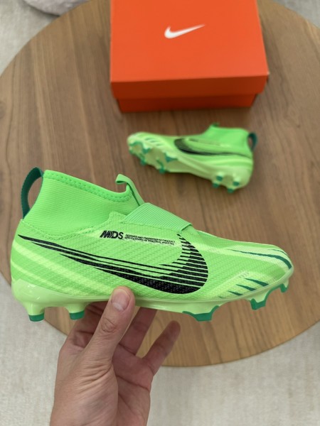 Tacos de fútbol Nike Air Zoom Mercurial Superfly 9 Pro, FG, CR7, verdes, para niños, talla 2Y 3