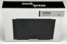RIDGE BIFLEX Leather Wallet - MKBHD - Black RFID Protection NEW