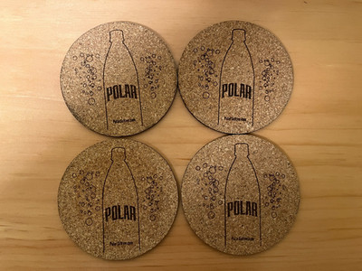 Polar Seltzer Cork Coasters Iconic Merchandise Worcester Massachusetts Flavor