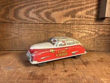 Cortland Fire Chief Tin Toy Car