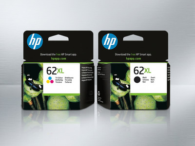 HP 62XL Set Schwarz & Farbig   Originalverpackt, MHD abgelaufen   Druckerpatrone