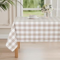 Tischdecke Abwaschbar Karierte Wachstuch Wetterfest FüR Outdoor 140X200 Cm