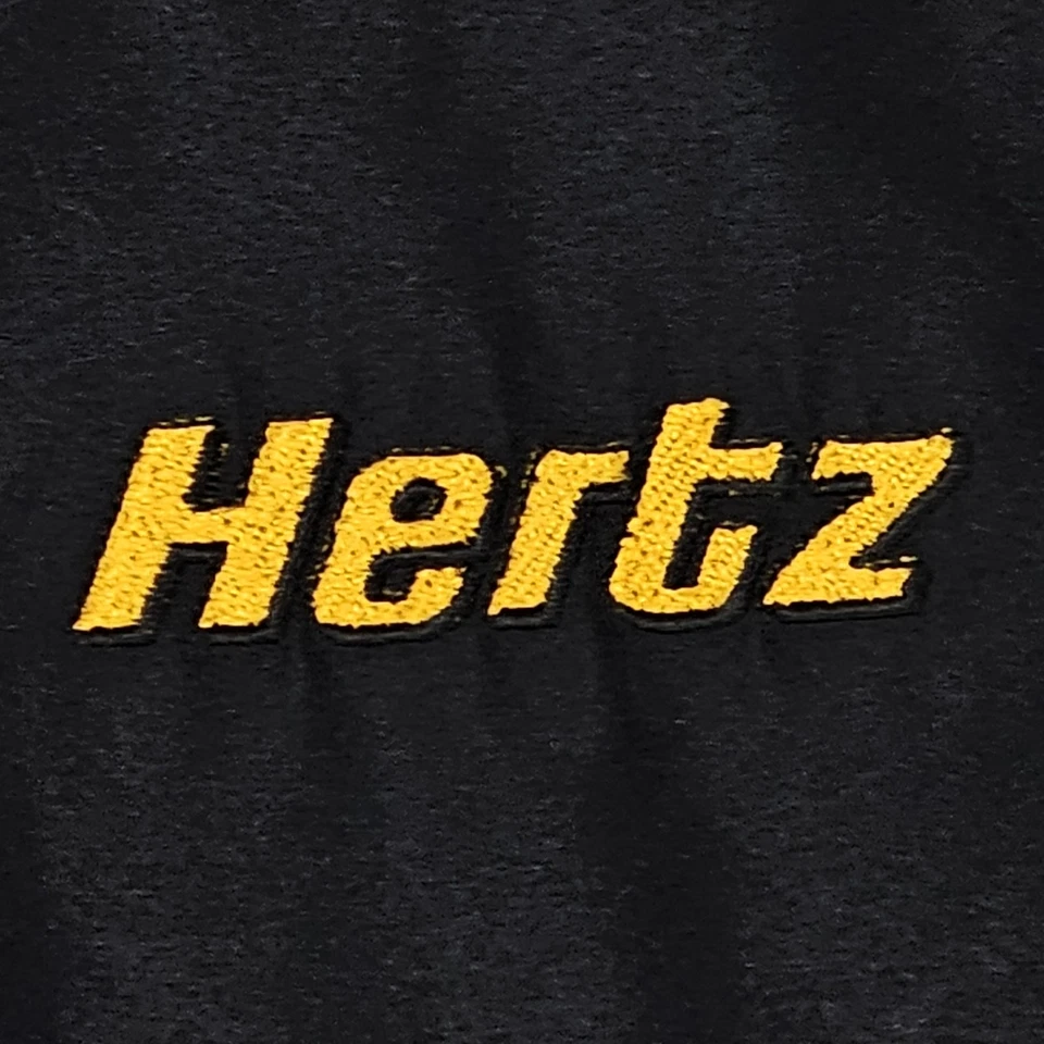 Jaqueta masculina Hertz Adesa Buffalo gola V forrada leve XXL preta bordada - Imagem 4 de 4