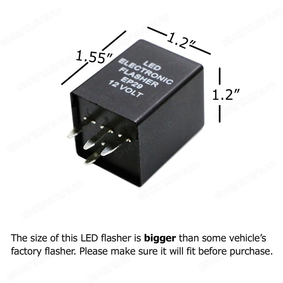 New 4-Pin EP29 EP29N LED Flasher Relay Fix For GMC Sierra 1500 2500 3500 HD - Image 3 of 4