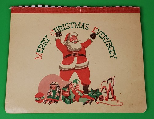 Vintage Christmas Time Action Fold Out Pop-Up Christmas Book Christmas Everyday - Picture 1 of 19