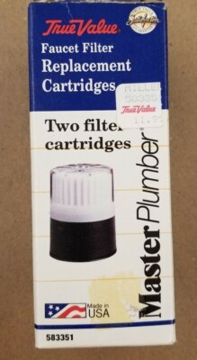 MASTER PLUMBER FAUCET FILTER REPLACEMENT CARTRIDGES 2 PACK - 583351 MADE IN USA