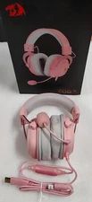 Redragon H510 Zeus-X RGB Gaming Headset Multi-platform 7.1 Surround Sound, Pink