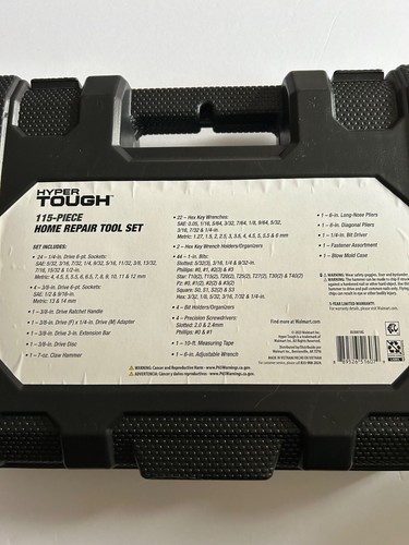 Hyper Tough 115 Pezzi Set di Attrezzi per Riparazione Casa con Custodia per Uso Fai da Te e Professionale - Foto 5 di 13