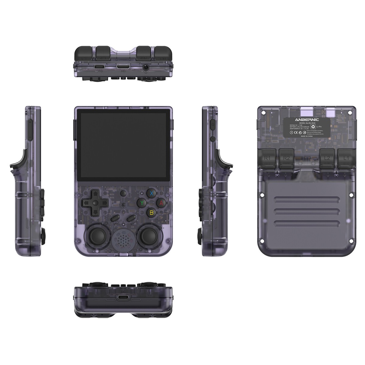 中古品　ANBERNIC RG353V クリアパープル ANBERNIC RG353VS/RG353V – anbernic