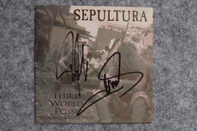 Sepultura - Third World Posse  CD Album signed / autograph / signiert