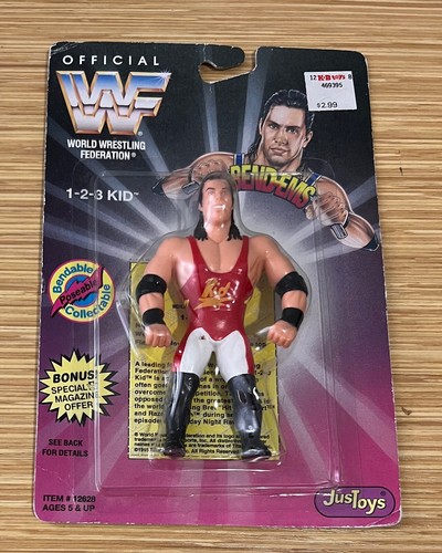 WWF Bend-Ems MOC 1-2-3 Kid Wrestling Action Figure...