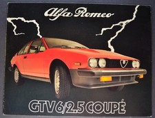 1982 Alfa Romeo Gtv6 2.5 Coupe Sales Brochure Folder Excellent Original 82