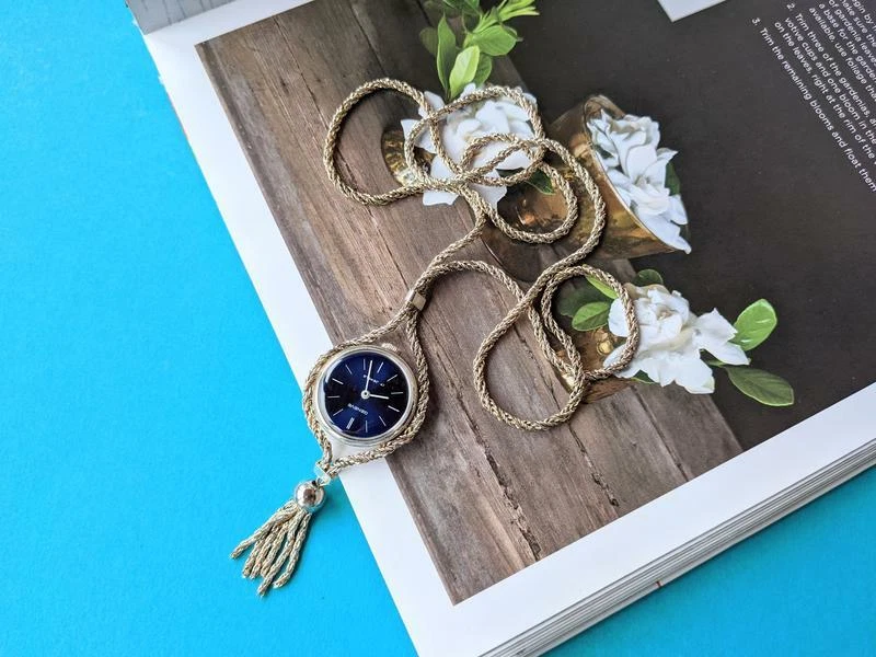 Винтажные посеребренные механические подвесные часы Geneve ювелирные часы 1970-1980-е - Изображение 2 из 4