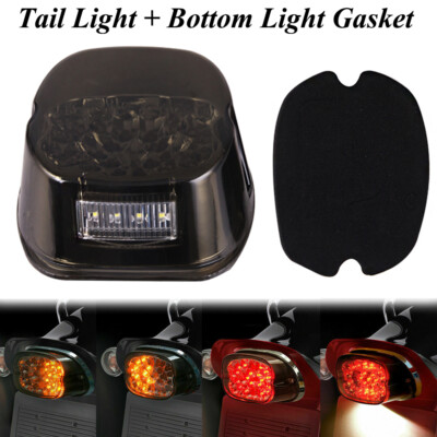LED Smoke Tail Light Brake Turn Signal For Harley Tour Road