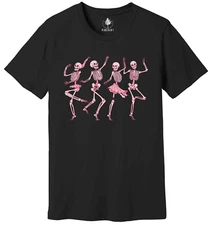 Halloween Skeleton Shirt, Skeleton Dance Shirt, Pink Halloween Shirt