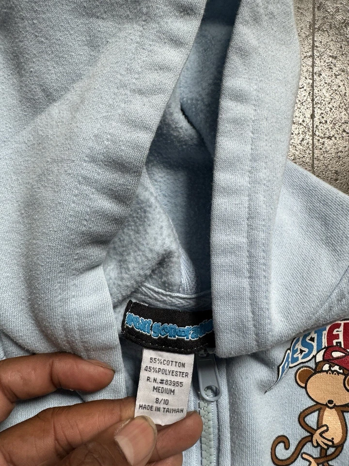 Толстовка с капюшоном для девочек Y2K Bobby Jack на молнии средний размер 8/10 - Изображение 3 из 4