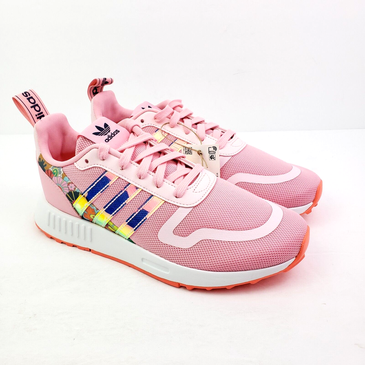Adidas Multix J Girls Size 6.5Y Womens Sz 7.5 Pink Floral Sneaker