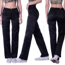 Damen Marlene Schlaghose Satin