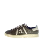 PREMIATA men shoes Grey suede RUSSEL 6430 sneaker with white leather detail