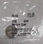 1936 Liberty Head 'Mercury' Dime - Good Cond in Littleton Packaging